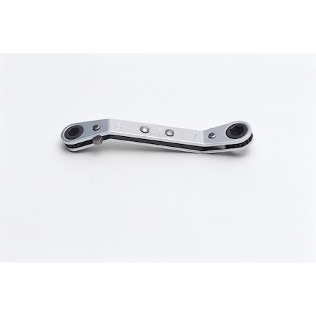 Ratcheting Ring Wrench 8x10mm 6 Point 134mm, Reversible